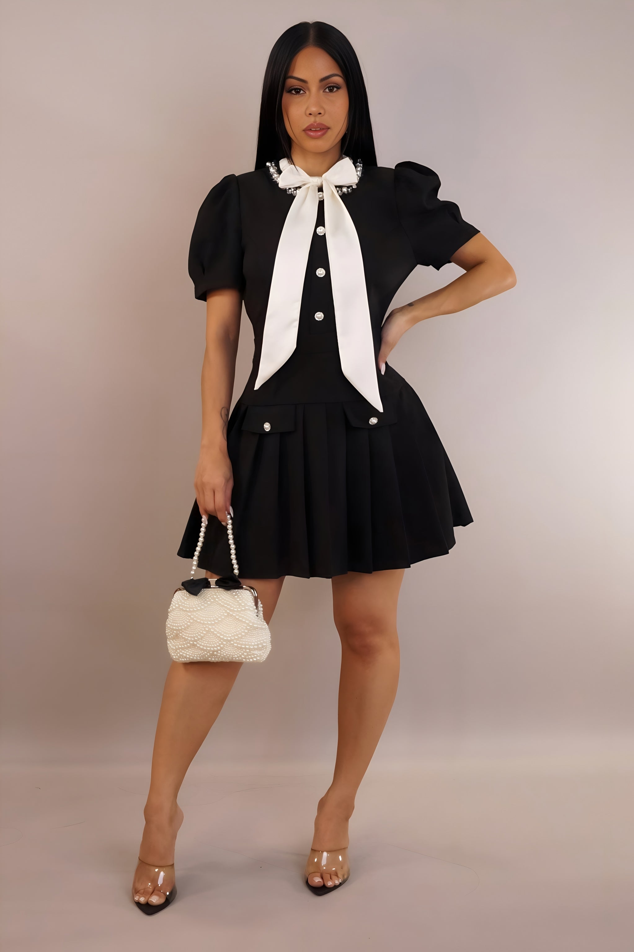 My Nights Mini Dress - Black