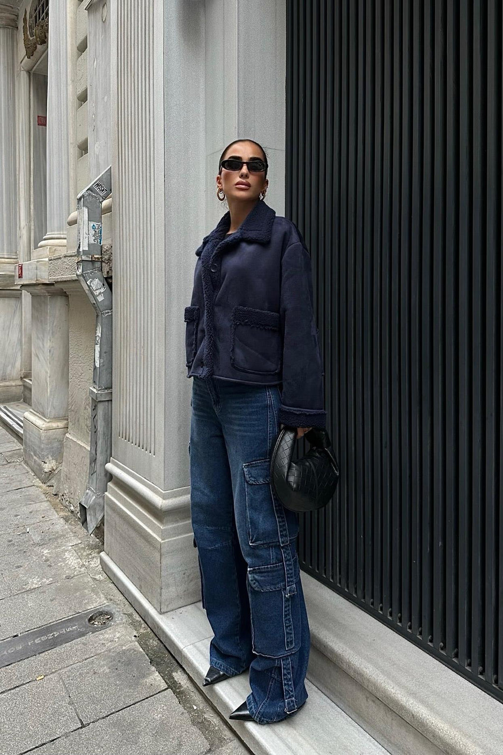 Faux Suede Shearling Jacket – Cozy Streetwear Essential for Effortless Style