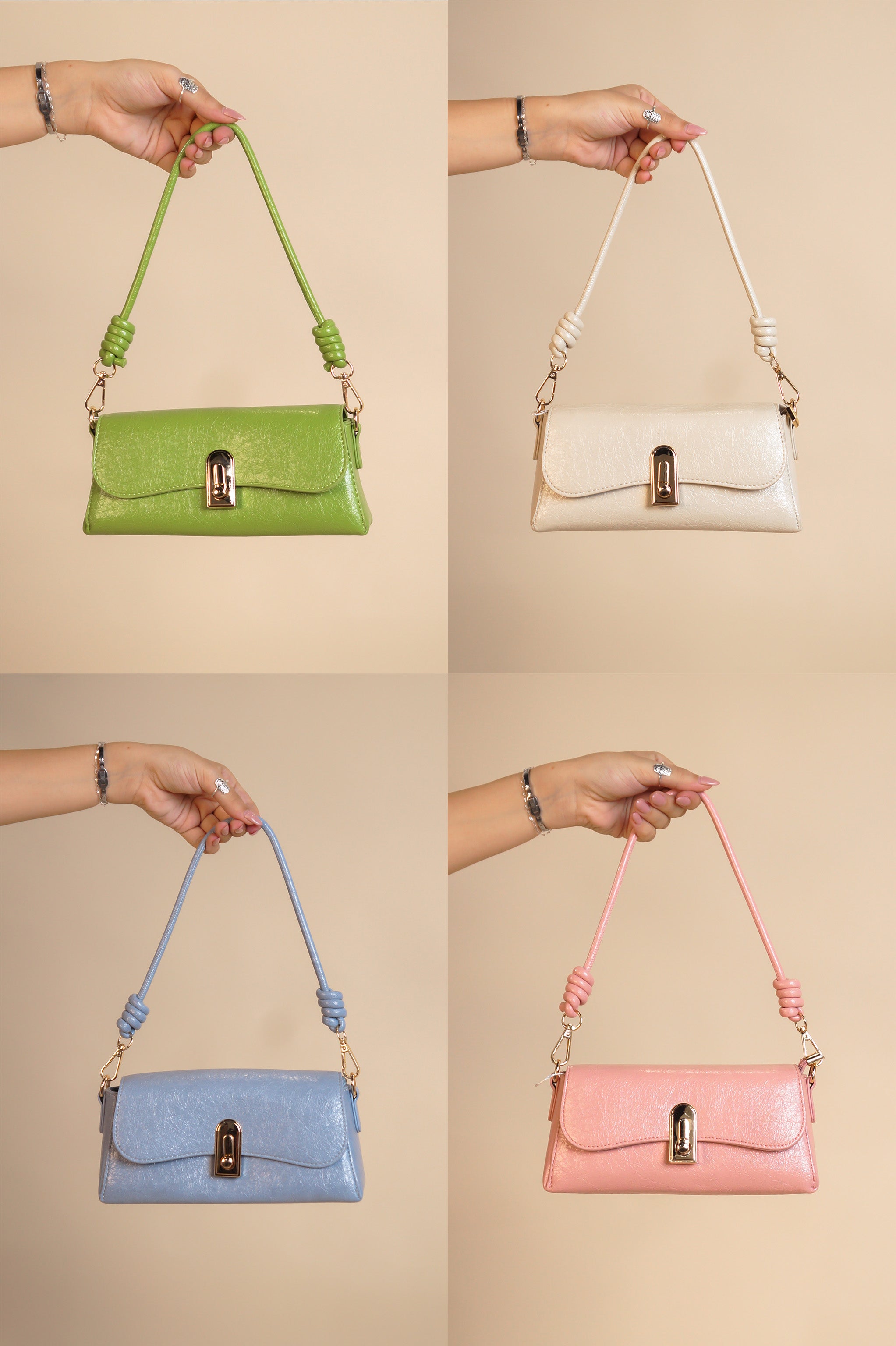 Classy Purse - Pink - Green - Blue - Stone