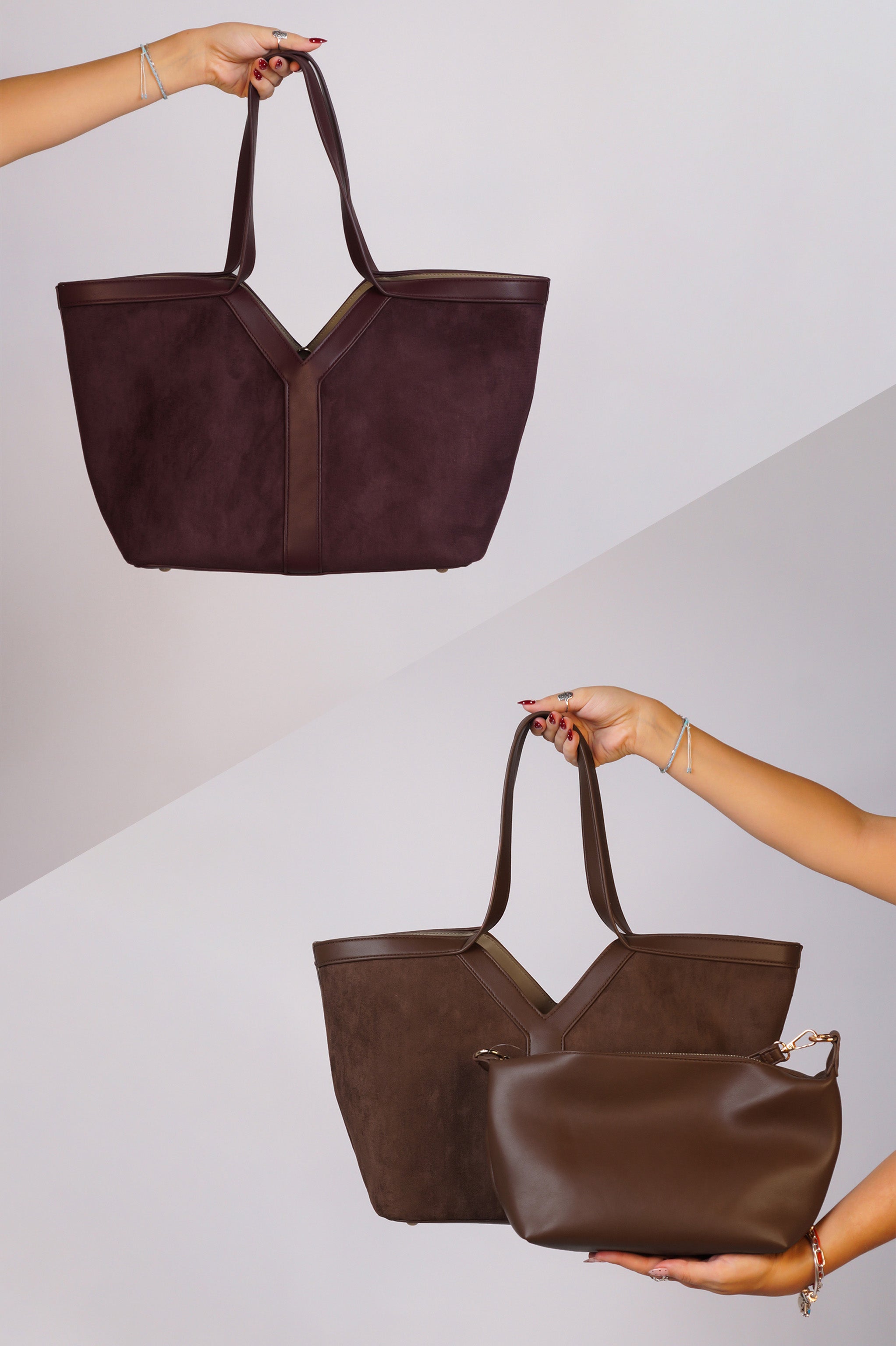Boss Moves Purse - Burgundy - Brown