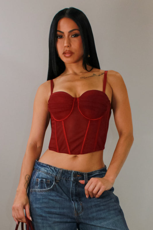 Good For It Crop Top - Red