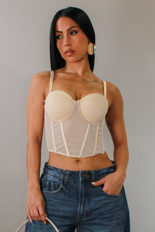Good For It Crop Top - Nude
