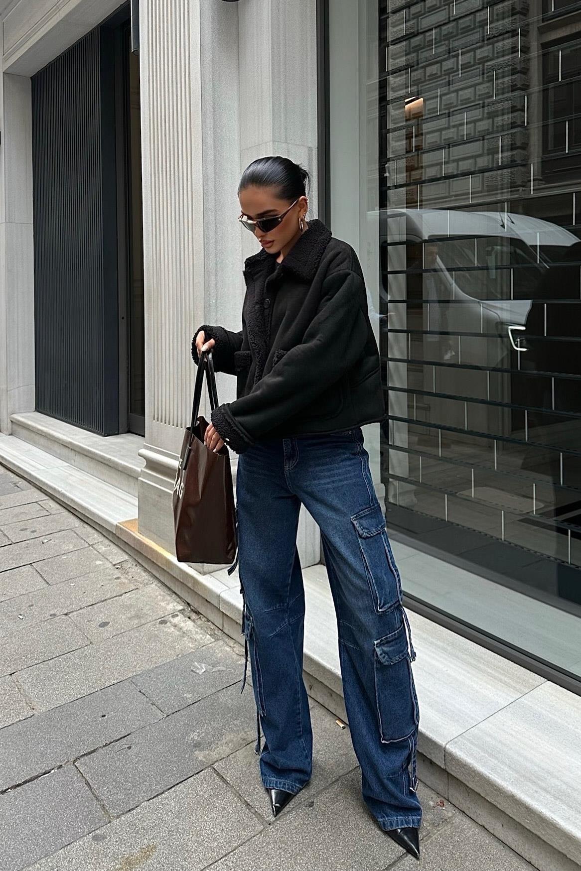 Faux Suede Shearling Jacket – Cozy Streetwear Essential for Effortless Style