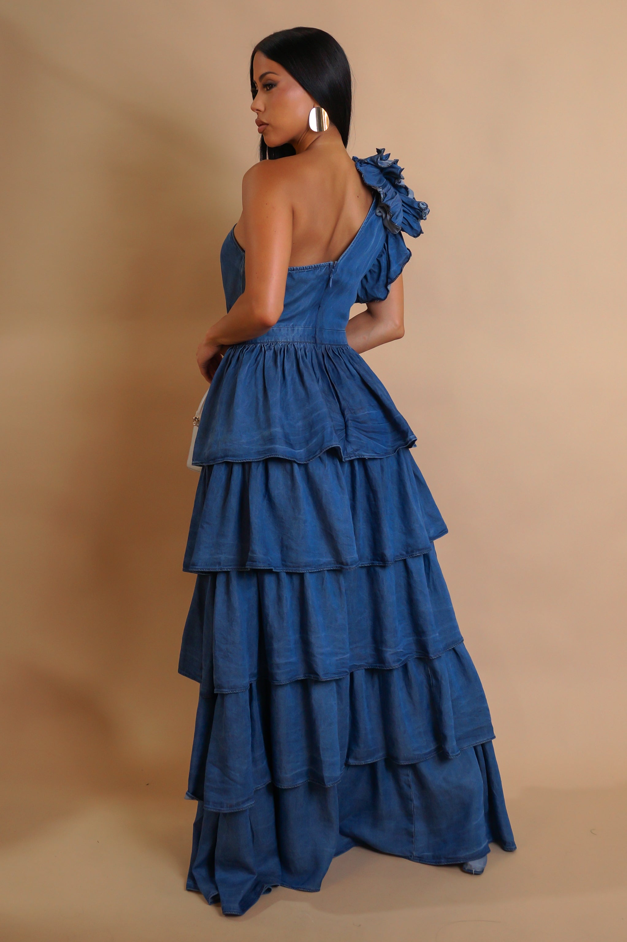 Listen To Me Maxi Dress- Blue