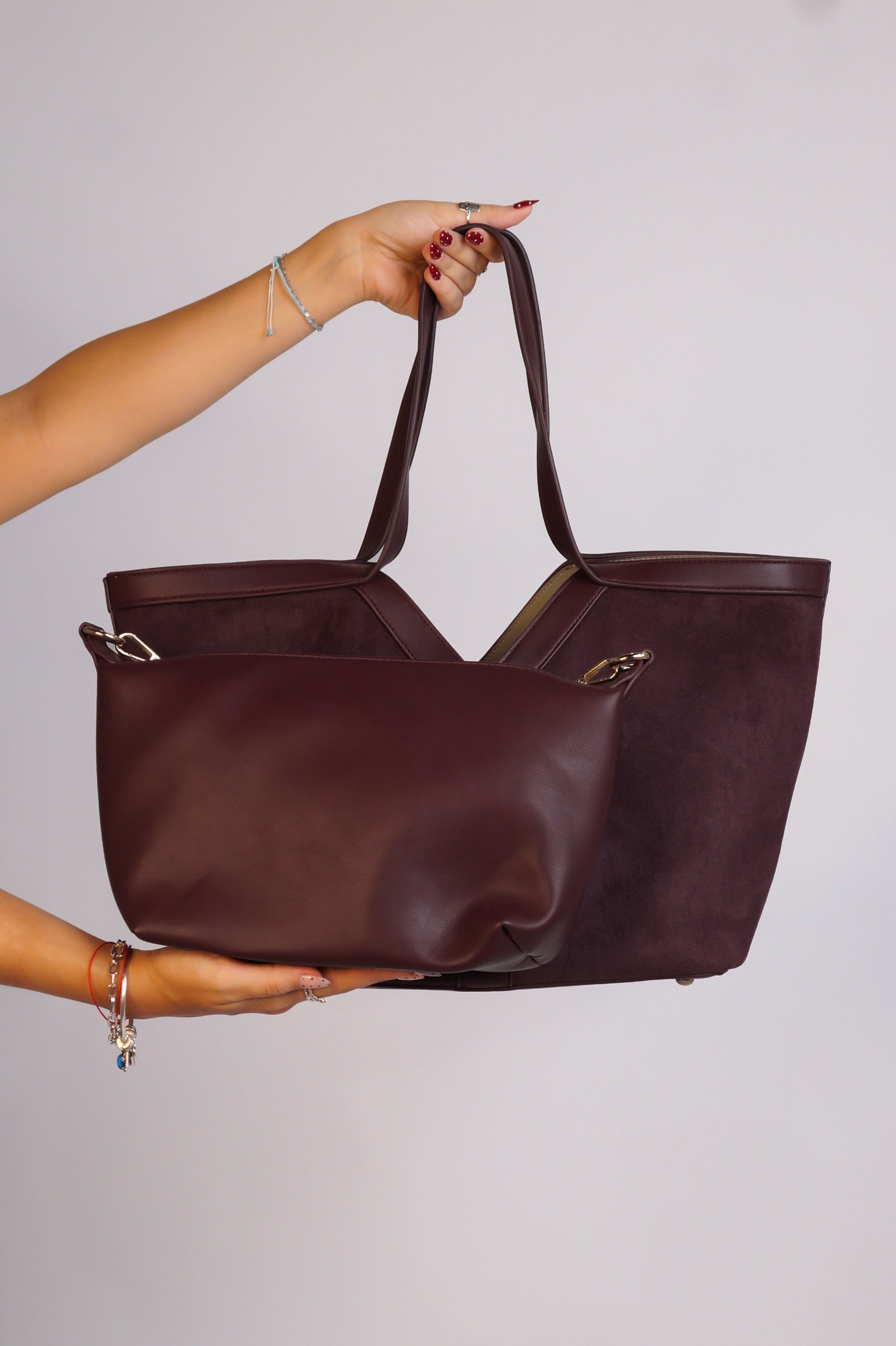 Boss Moves Purse - Burgundy - Brown
