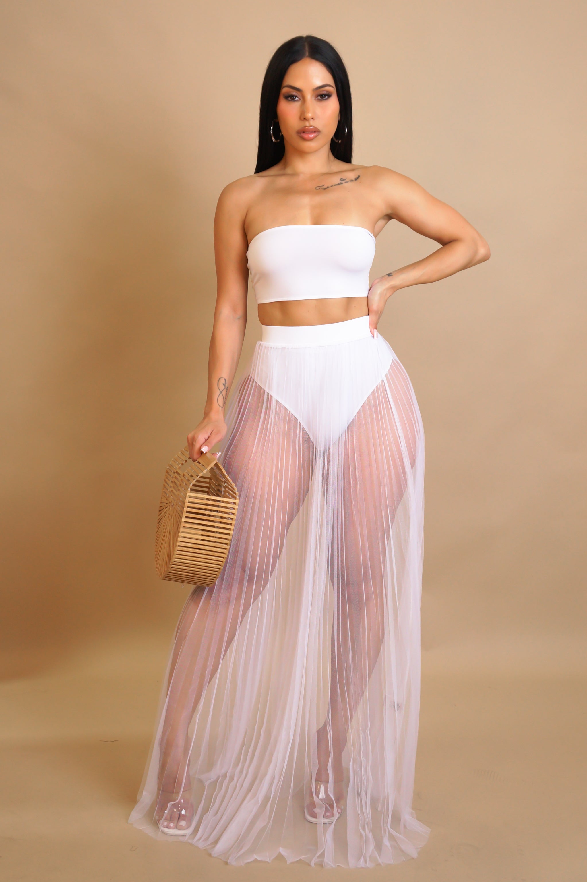Sweet Like Sugar Skirt Set - White