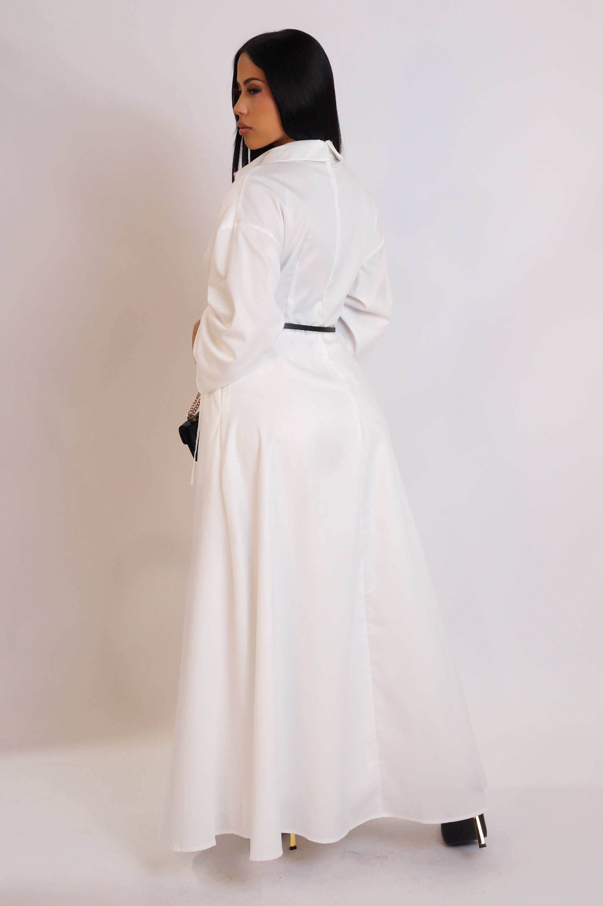 Brunch Plans Maxi Dress- White