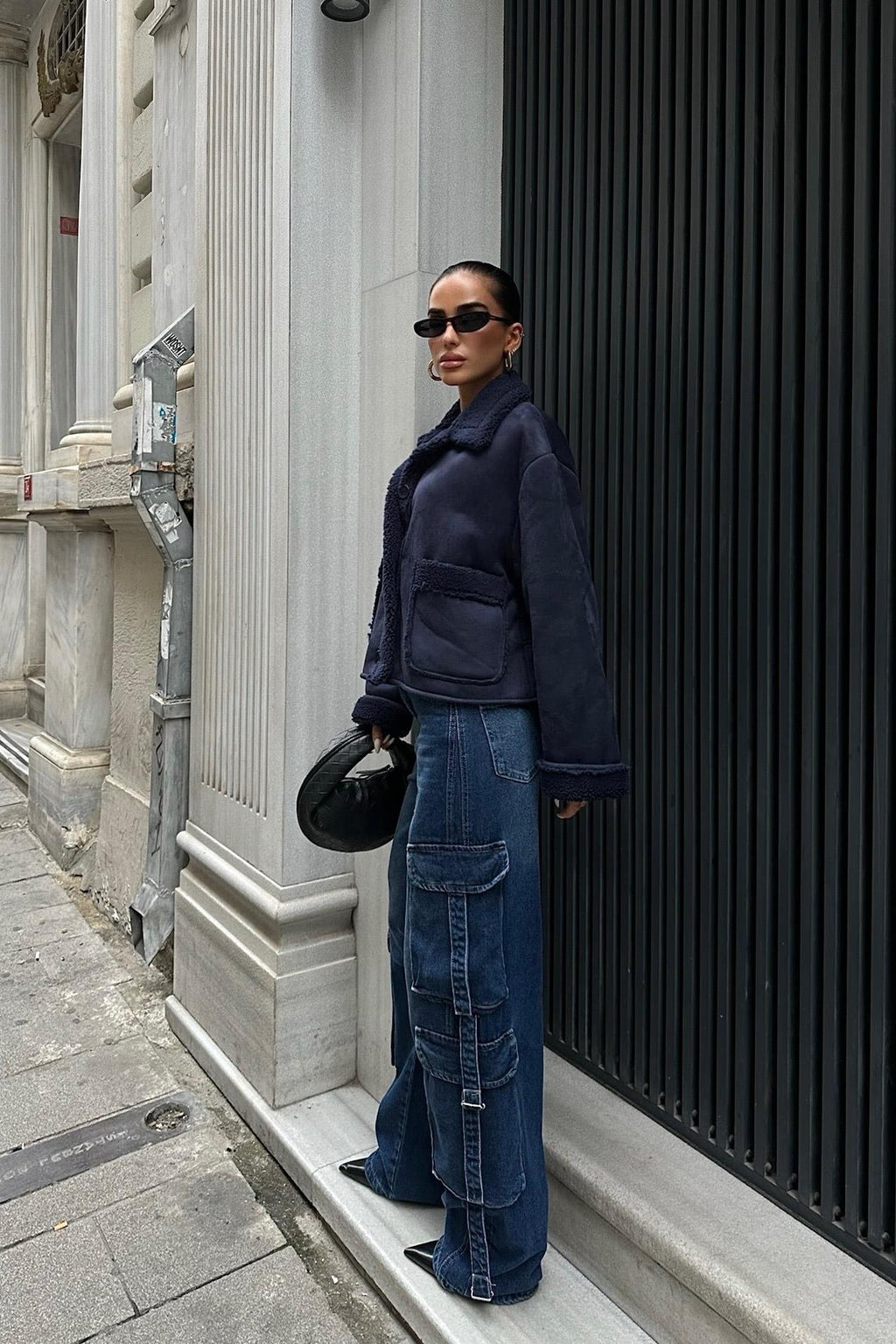 Faux Suede Shearling Jacket – Cozy Streetwear Essential for Effortless Style