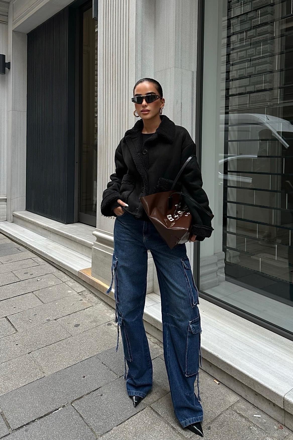Faux Suede Shearling Jacket – Cozy Streetwear Essential for Effortless Style