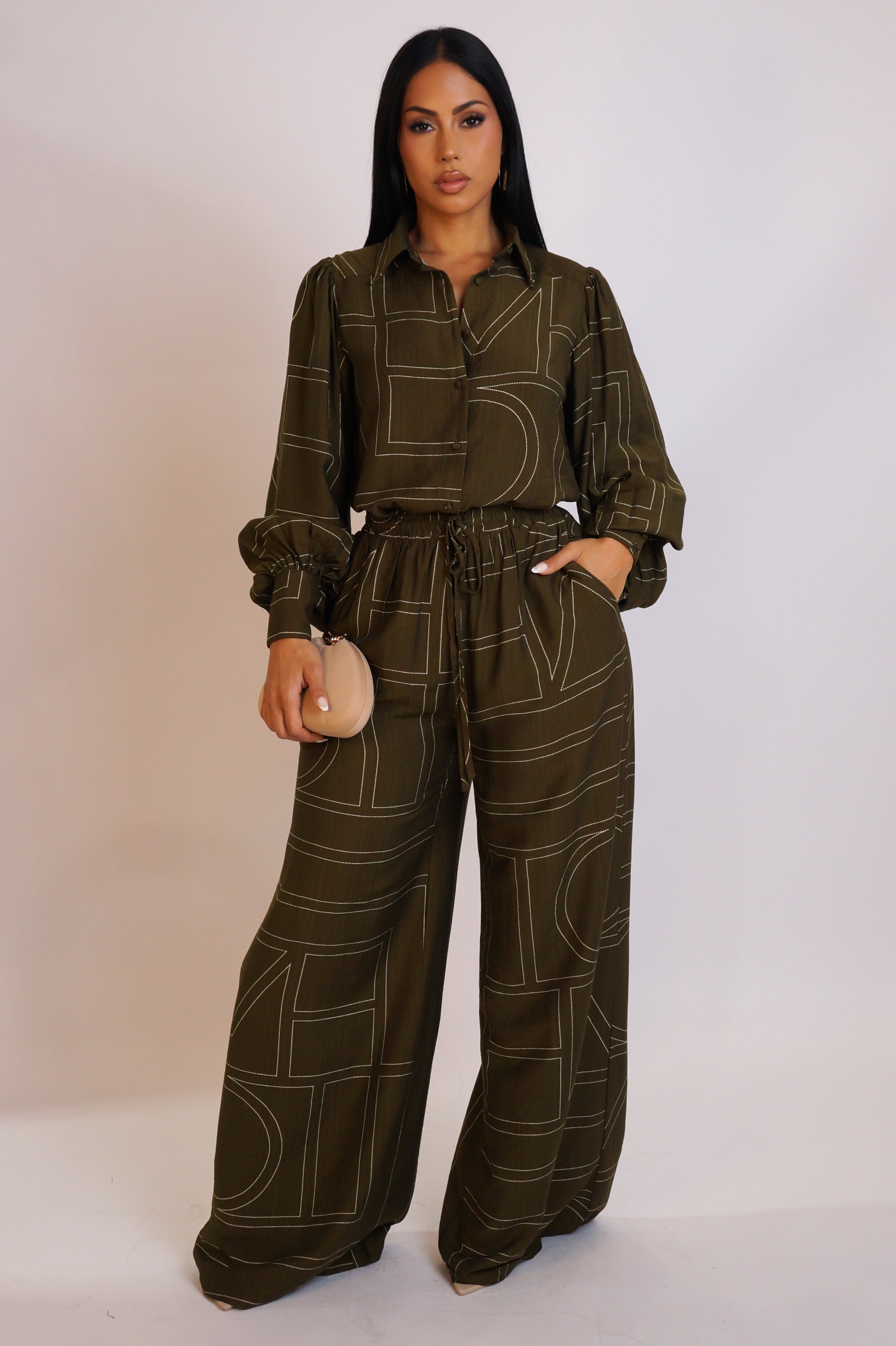 I'm Yours Pant Set - Green