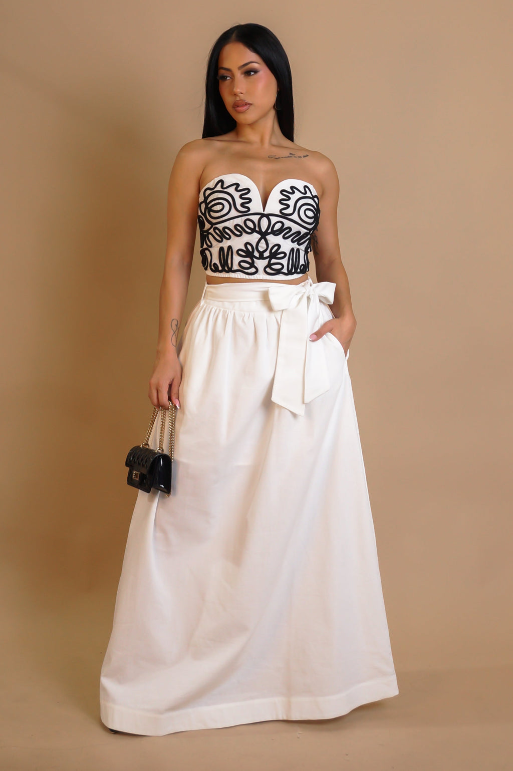 The Good Days Skirt Set - White