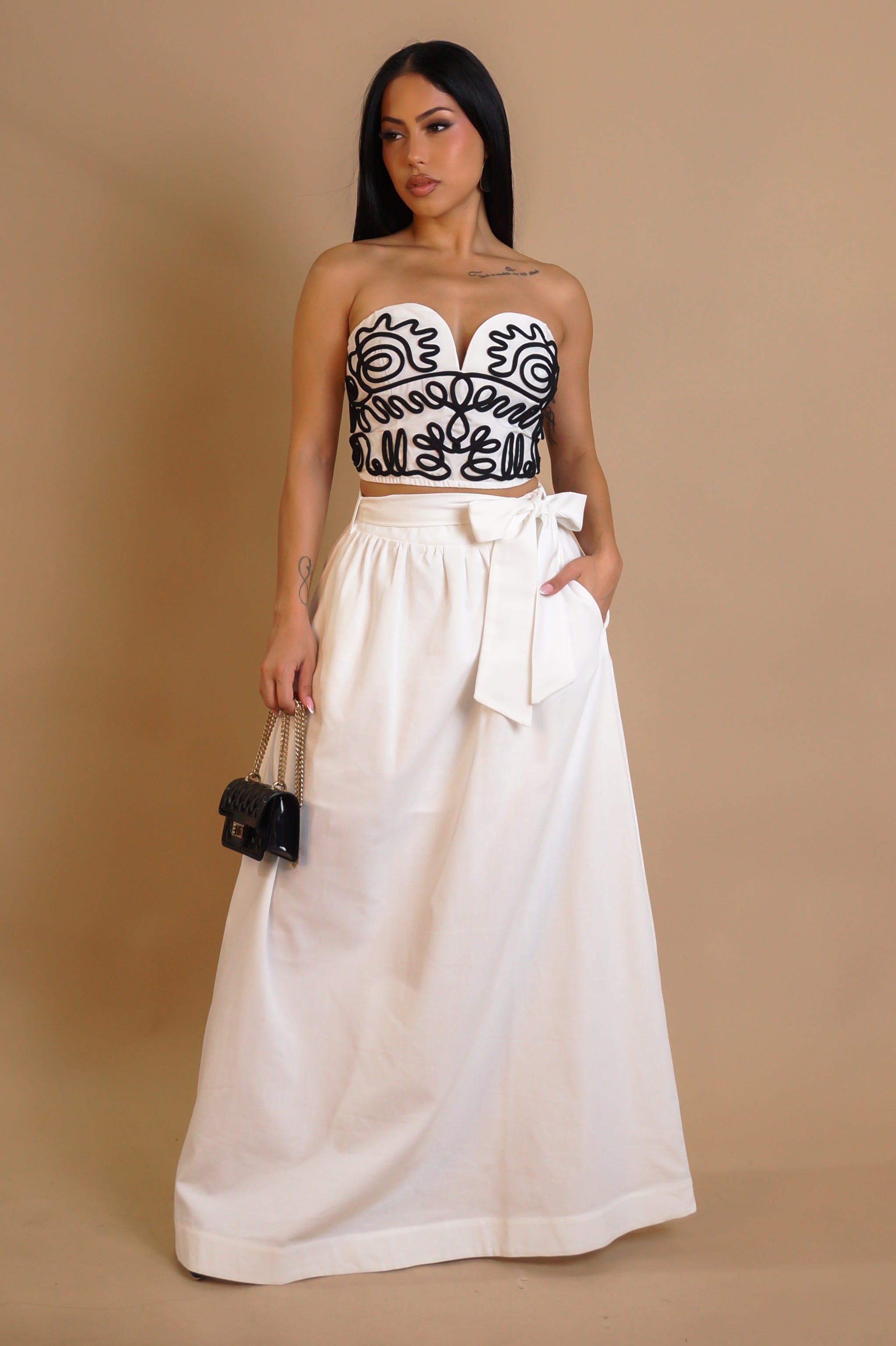 The Good Days Skirt Set - White