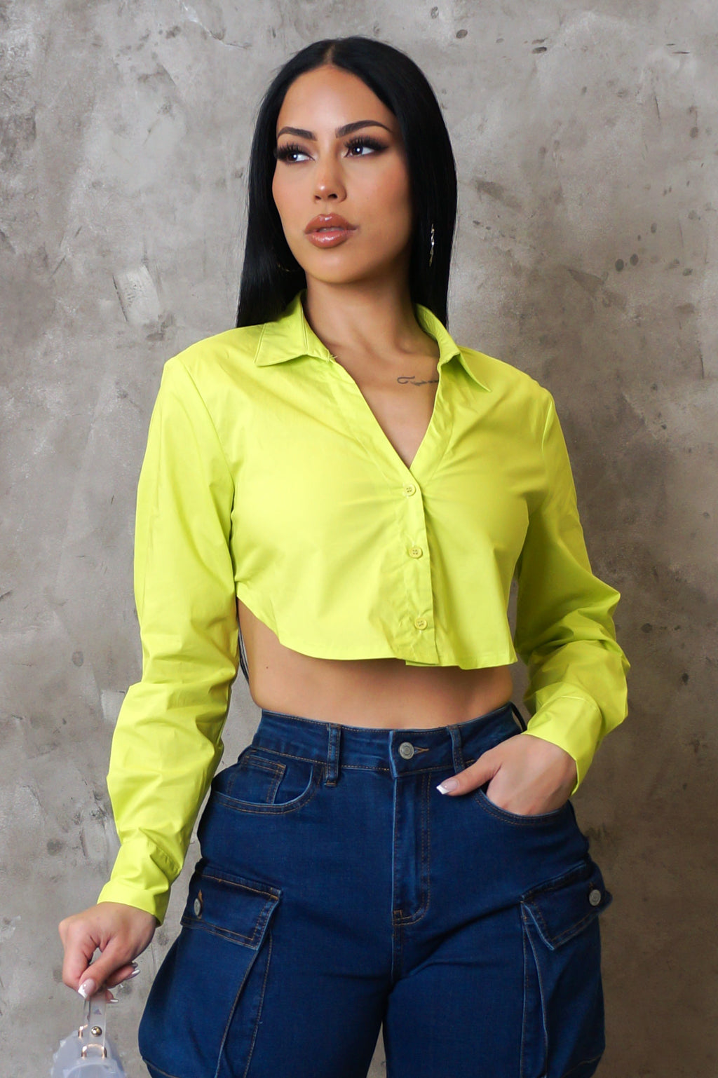 Like Her Crop Top - Green