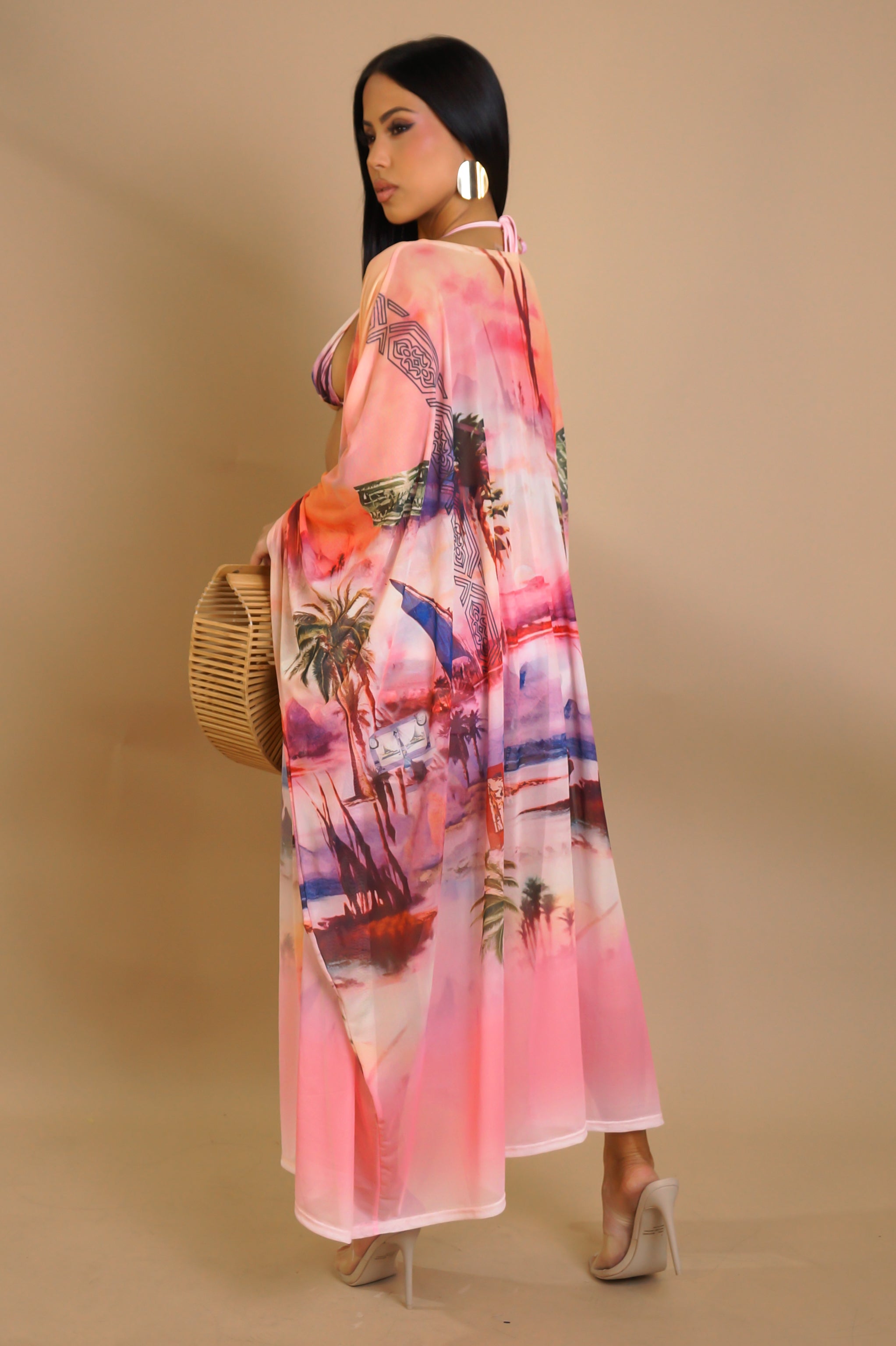 Yacht Weekend Three Piece Short Set - Pink