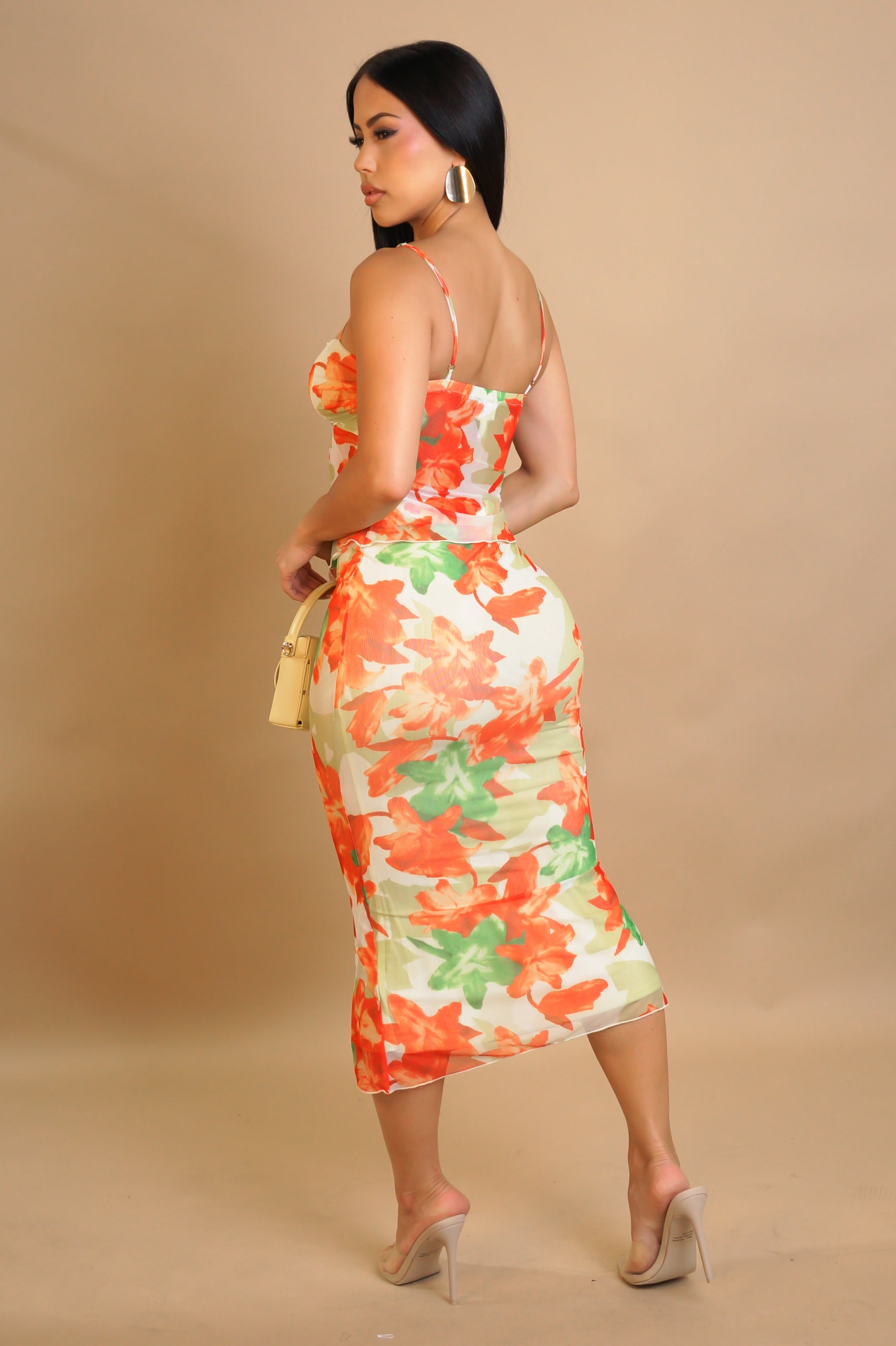 Postcard Ready Skirt Set - Green