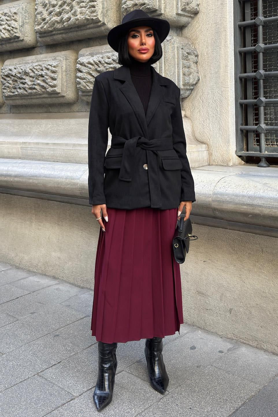 Soft Suede Belted Blazer Jacket – Timeless Chic Outerwear for Everyday Elegance