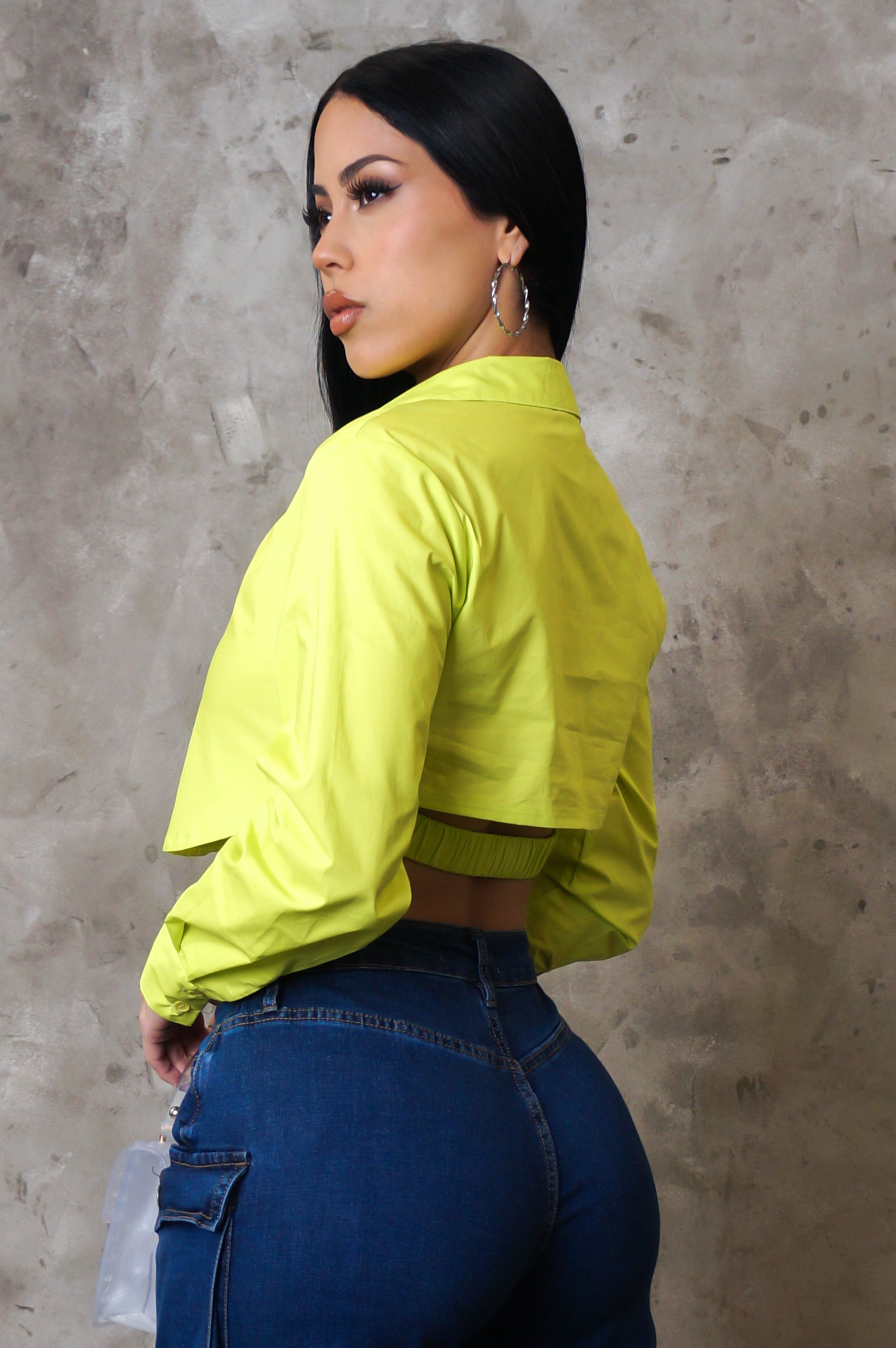Like Her Crop Top - Green