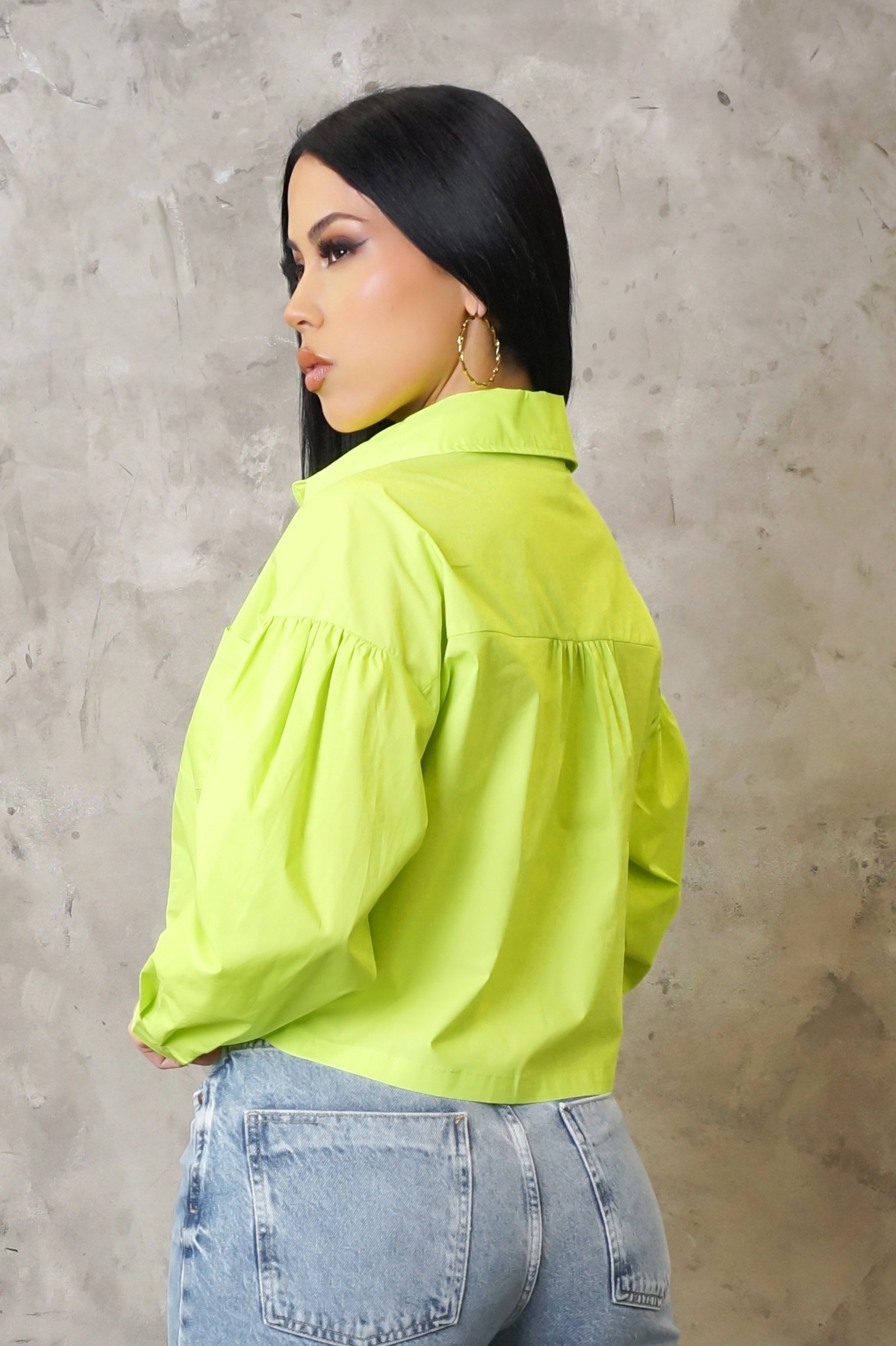 Use To This Crop Top - Green