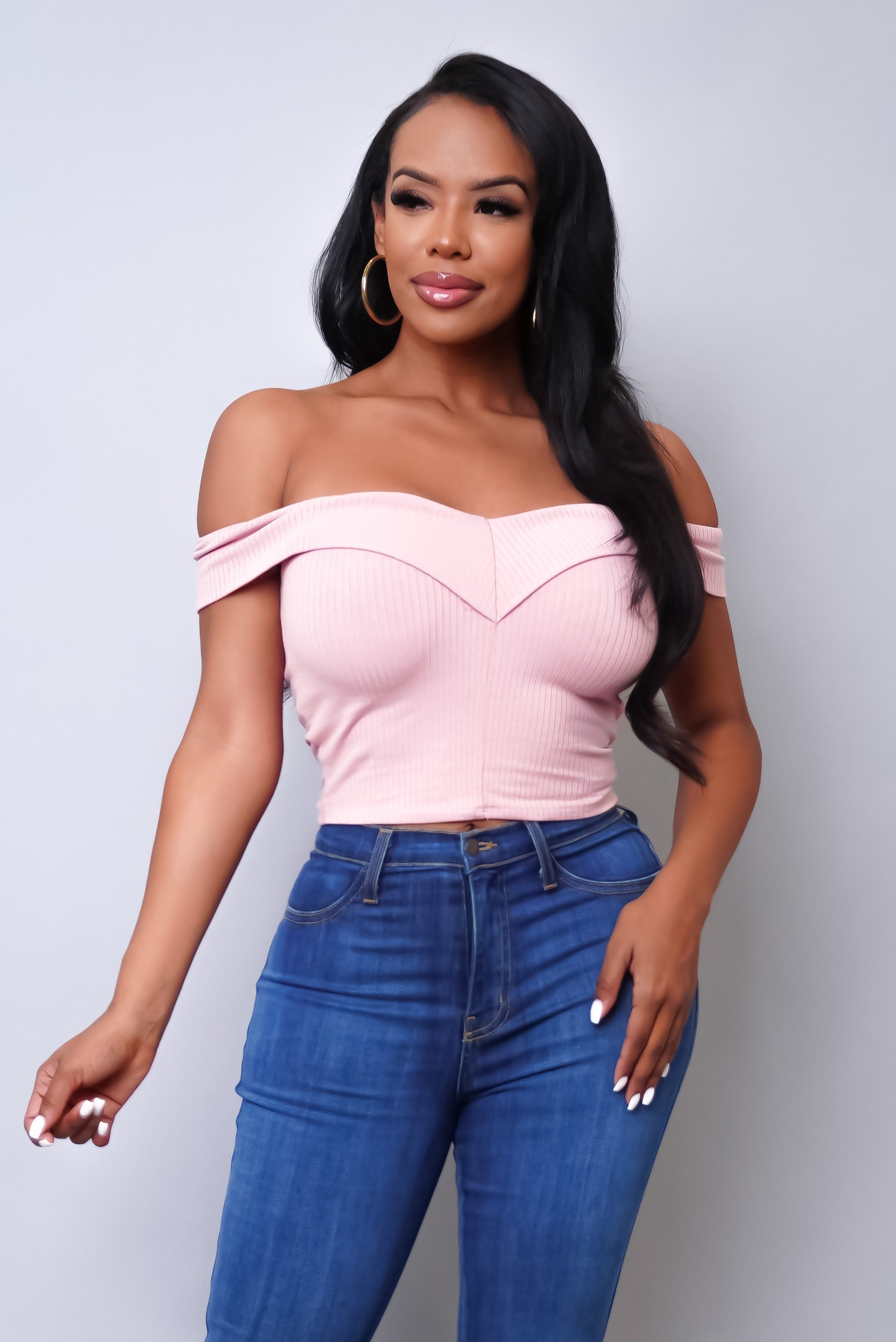 Sheri Baby Crop Top - Blush