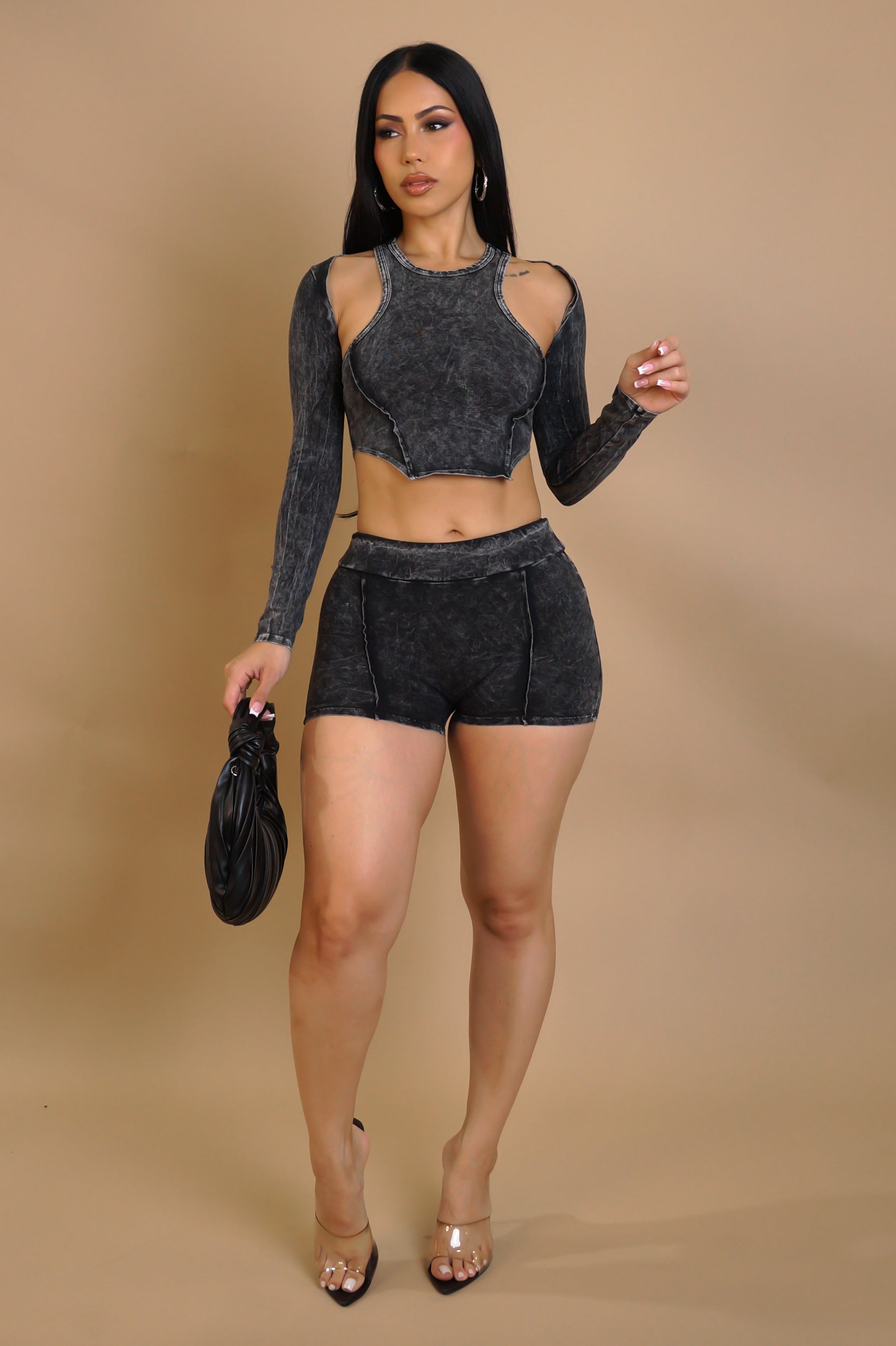 Getting Closer Short Set - Black