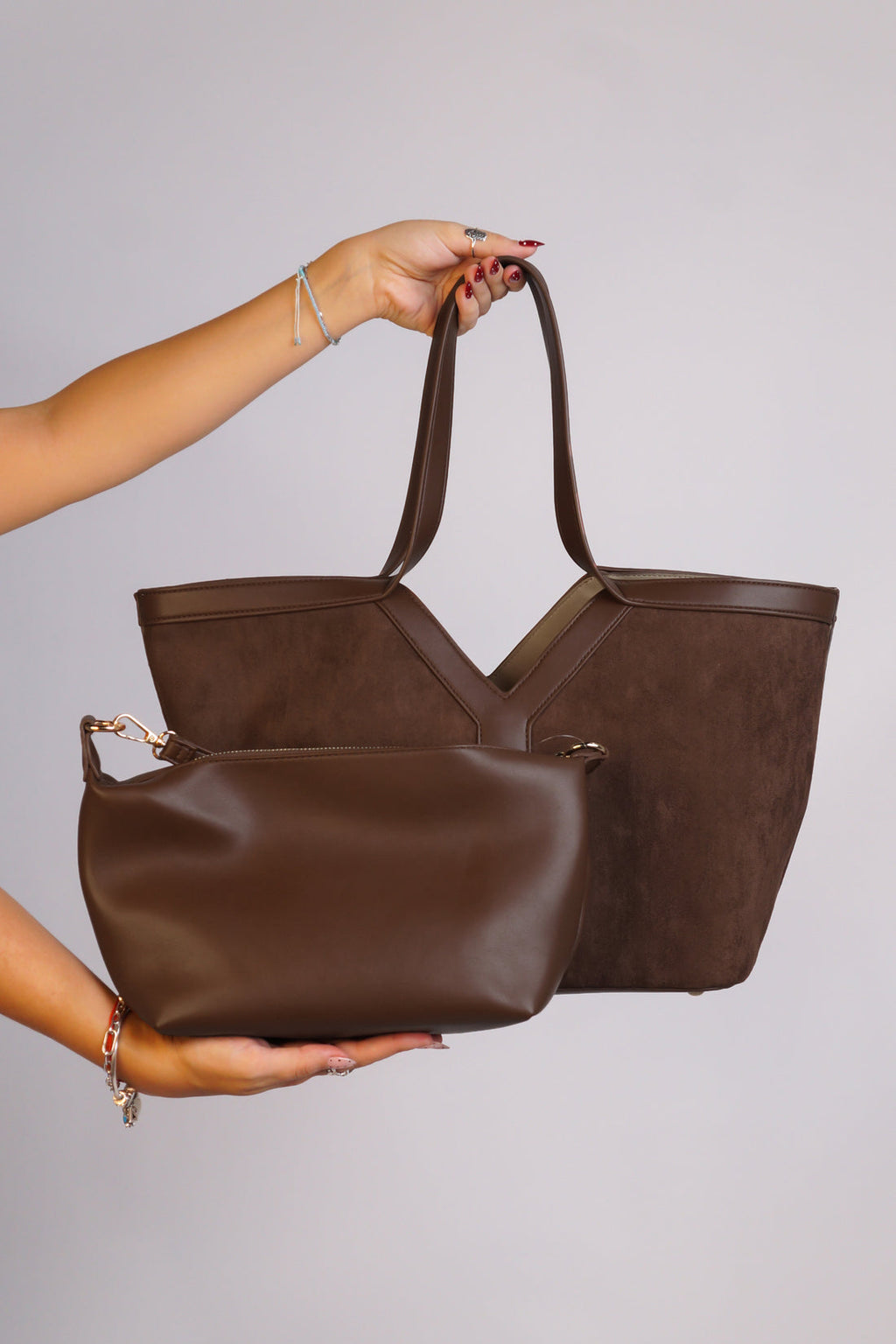 Boss Moves Purse - Burgundy - Brown
