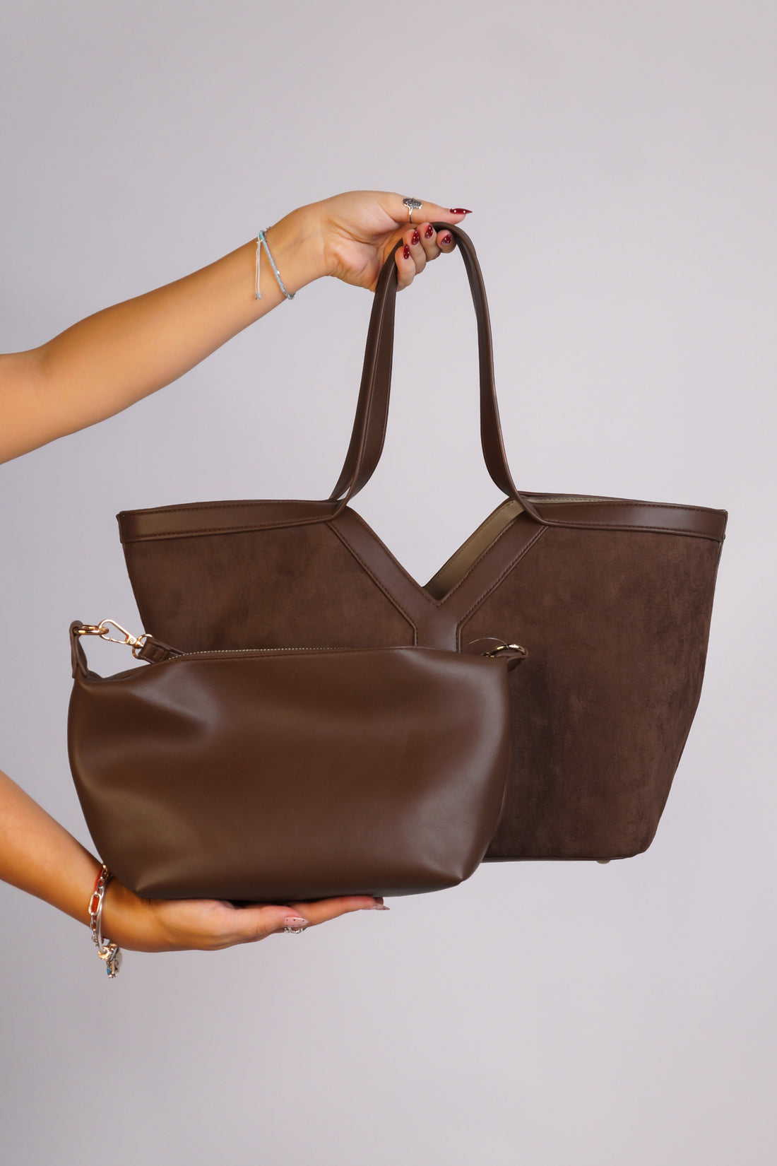 Boss Moves Purse - Burgundy - Brown