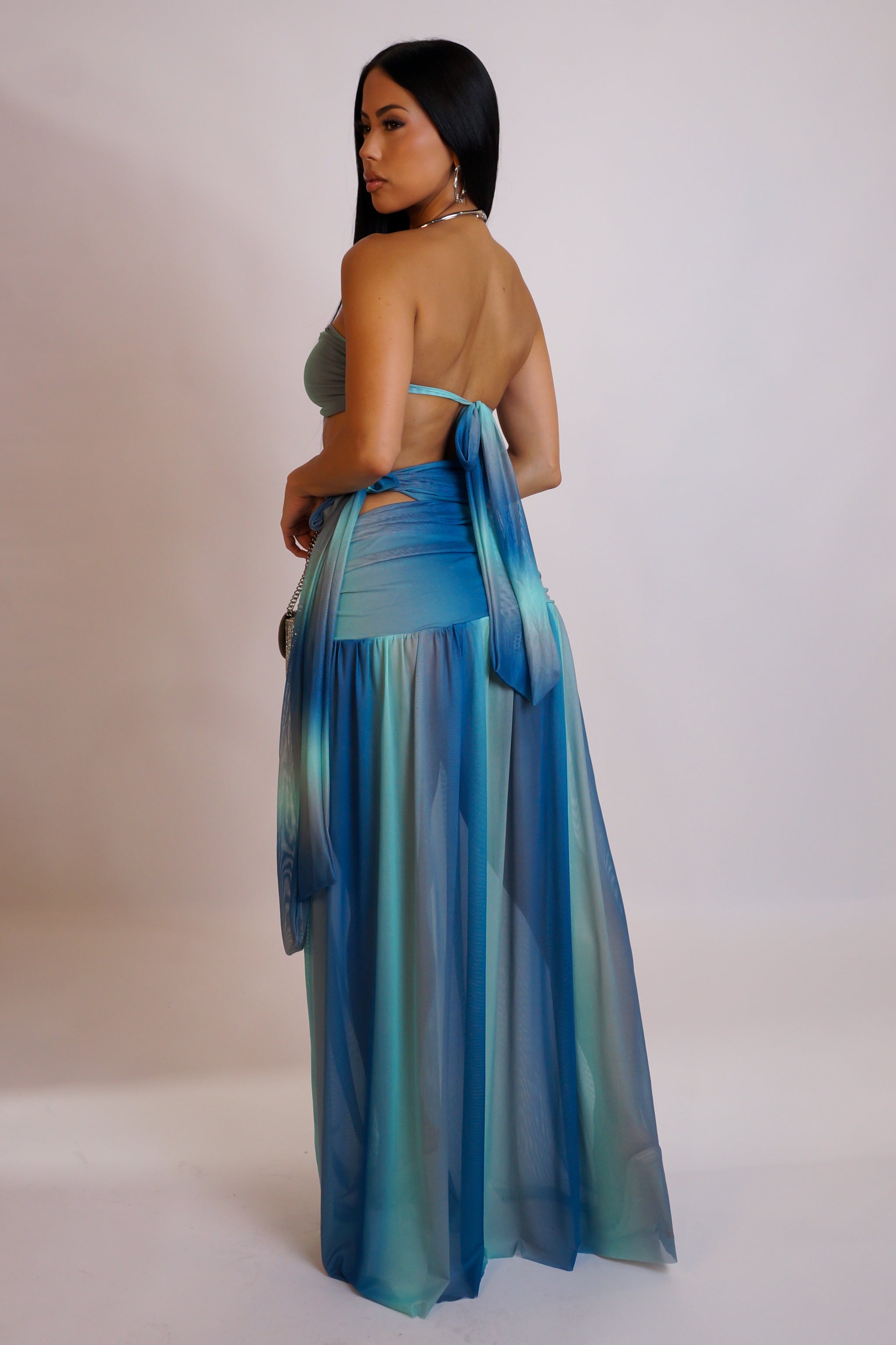 By The Beach Maxi Dress - Blue