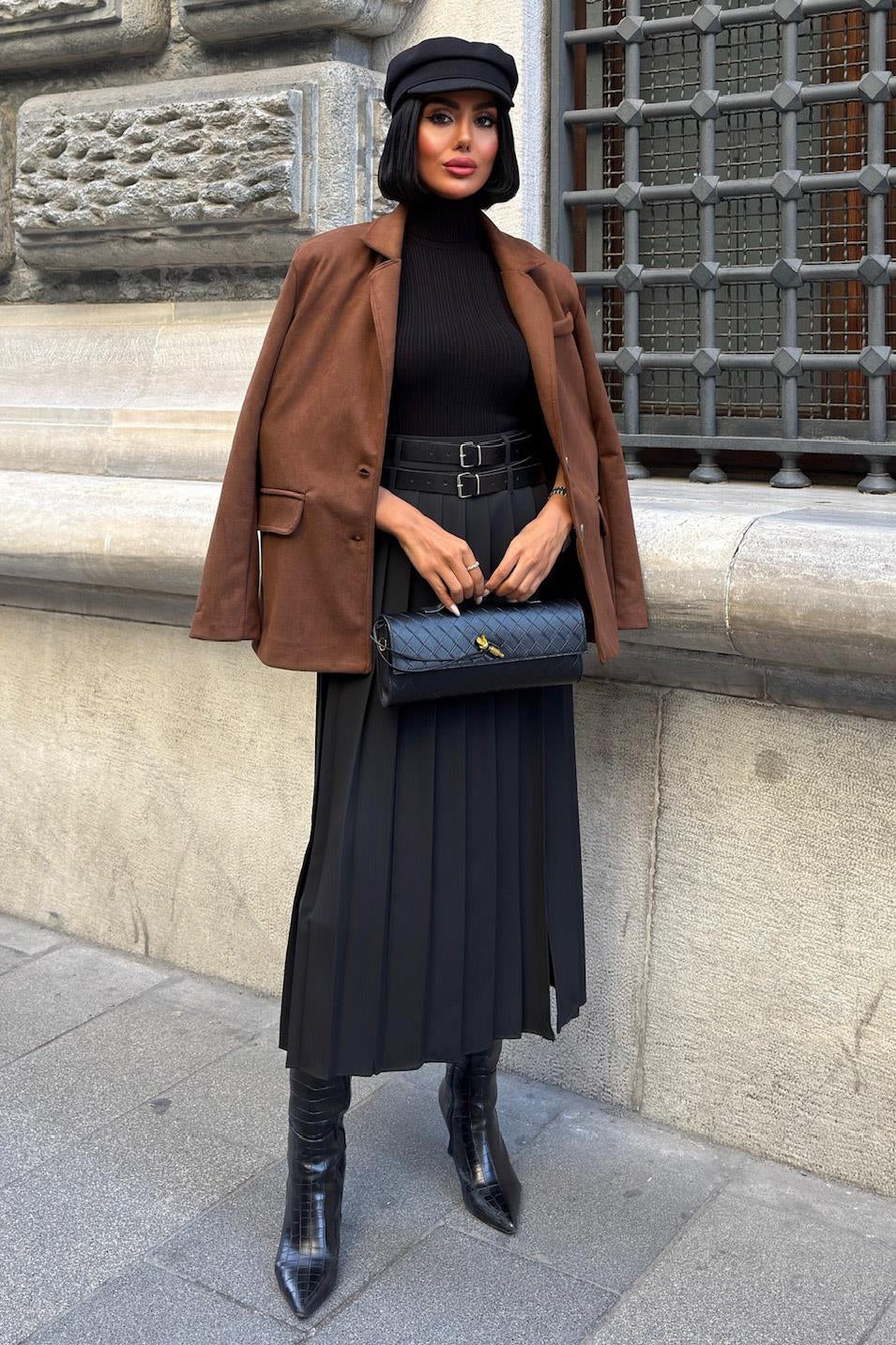 Soft Suede Belted Blazer Jacket – Timeless Chic Outerwear for Everyday Elegance